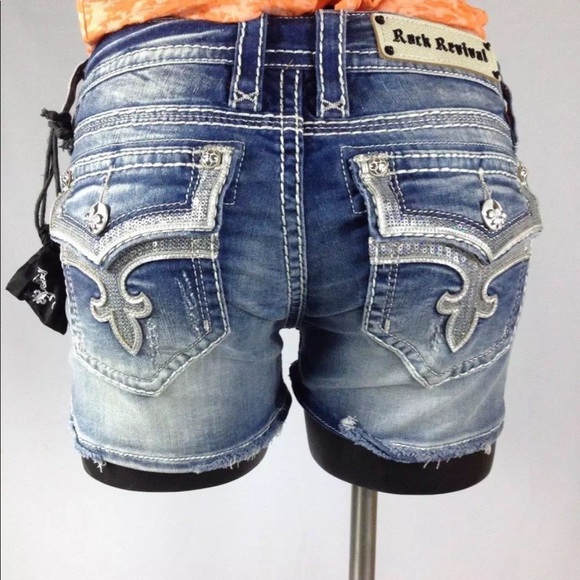 Rock Revival Pants - Rock Revival Womens Jean Shorts 25 26 27 28 29 NEW
